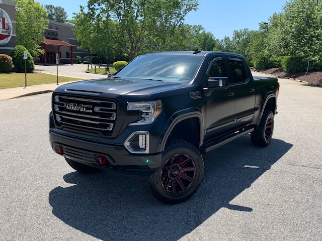 GMC Sierra AT4 3M Pro Series Satin with Gloss Accents Full Body Vehicle Wrap GMC Sierra AT4 3M Pro Series Satin with Gloss Accents Full Body Vehicle Wrap