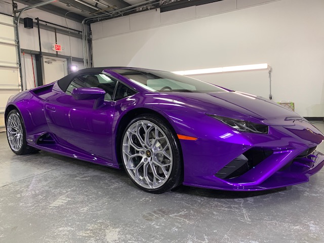 Lamborghini Huracan Evo Spyder Full Body Wrap 3M Pro Series Gloss