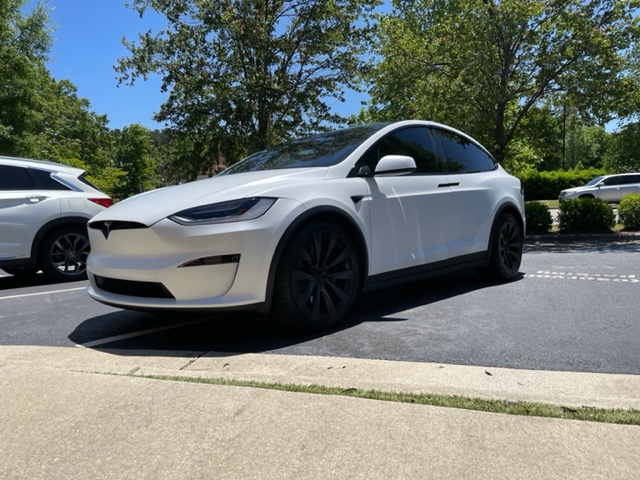 Tesla Model X Plaid with 3M Crystalline on All Windows